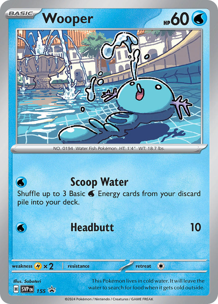 Wooper (155) [Scarlet & Violet: Black Star Promos] | Gear Gaming Fayetteville