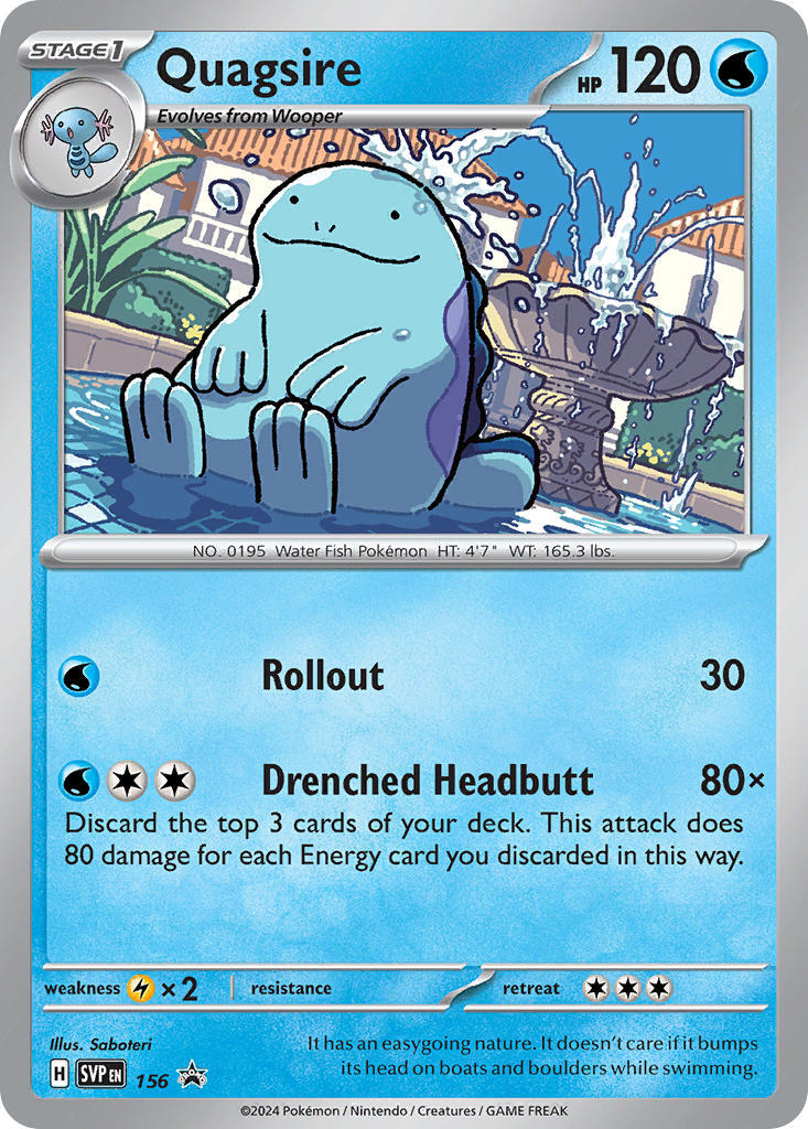 Quagsire (156) [Scarlet & Violet: Black Star Promos] | Gear Gaming Fayetteville