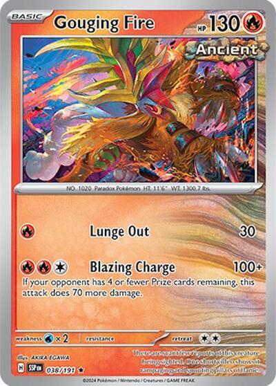 Gouging Fire (038/191) (Deck Exclusives) [Scarlet & Violet: Surging Sparks] | Gear Gaming Fayetteville