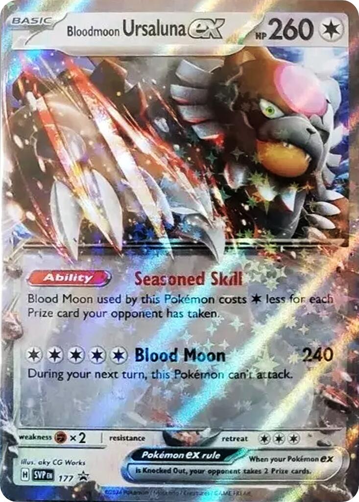 Bloodmoon Ursaluna ex (177) [Scarlet & Violet: Black Star Promos] | Gear Gaming Fayetteville