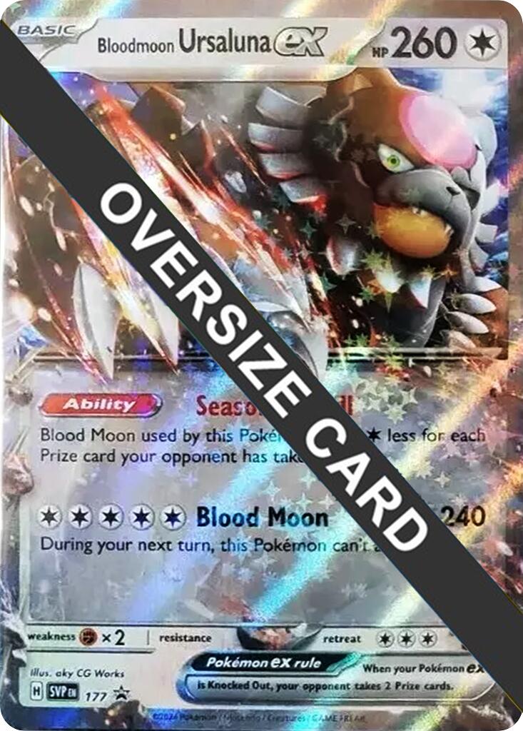 Bloodmoon Ursaluna ex (177) (Jumbo Card) [Scarlet & Violet: Black Star Promos] | Gear Gaming Fayetteville