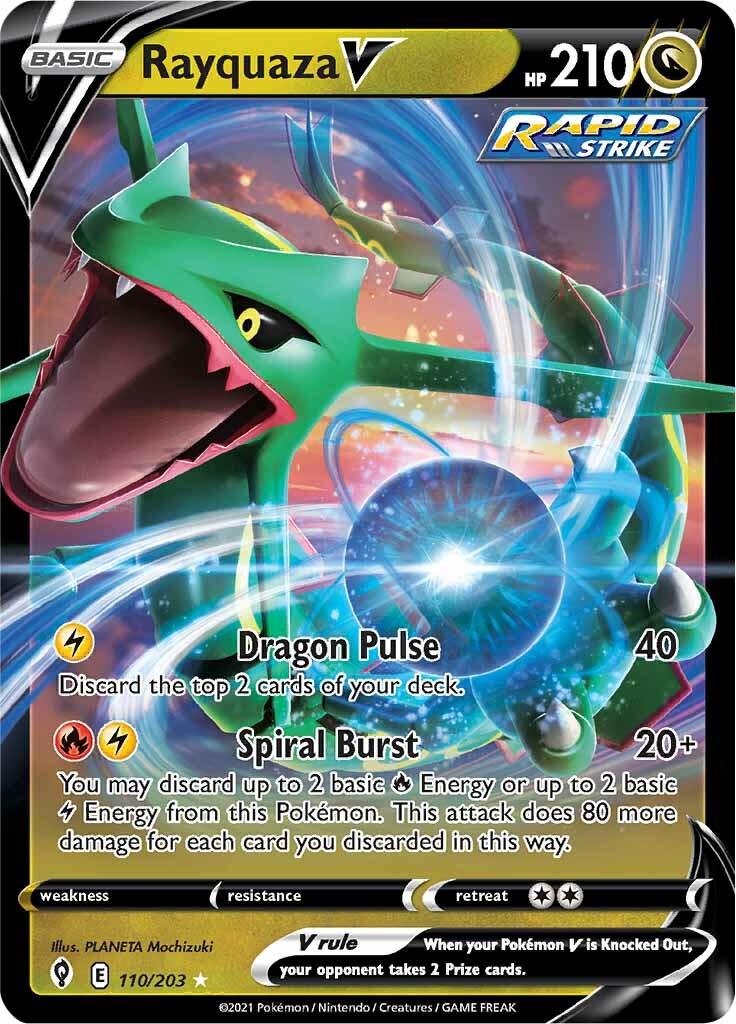 Rayquaza V (110/203) [Sword & Shield: Evolving Skies] | Gear Gaming Fayetteville