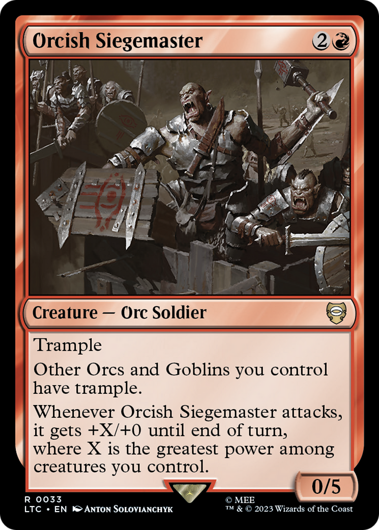 Orcish Siegemaster [The Lord of the Rings: Tales of Middle-Earth Commander] | Gear Gaming Fayetteville