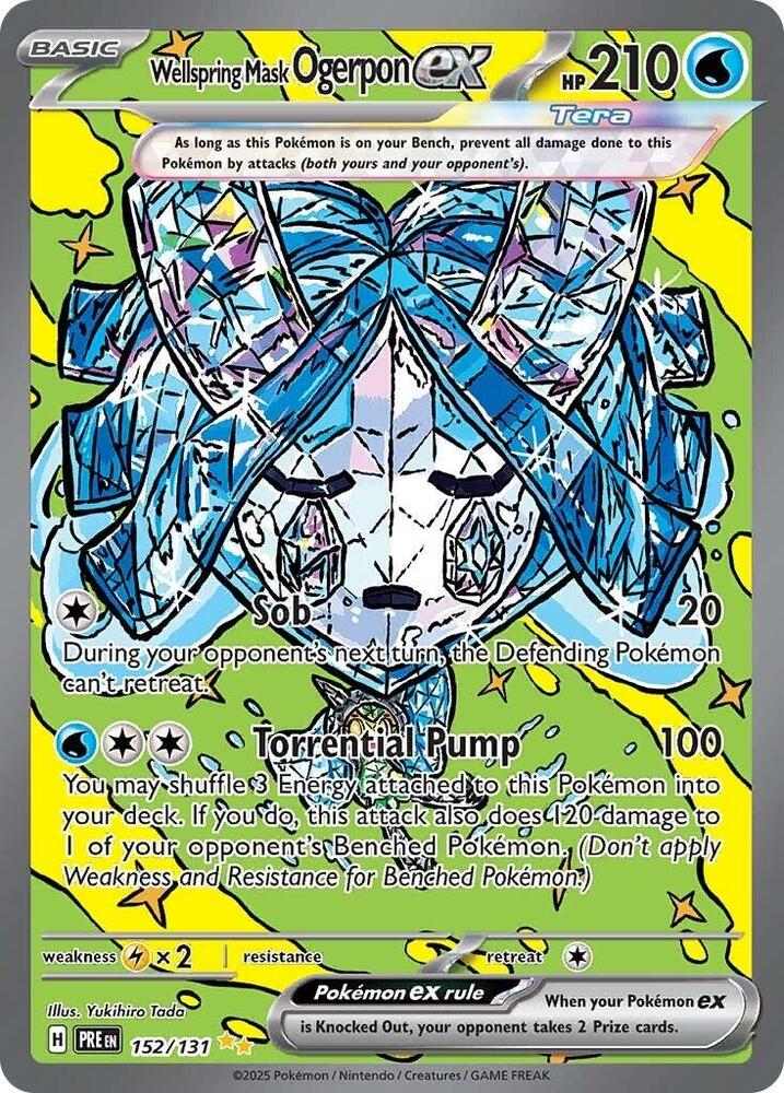 Wellspring Mask Ogerpon ex (152/131) [Scarlet & Violet: Prismatic Evolutions] | Gear Gaming Fayetteville