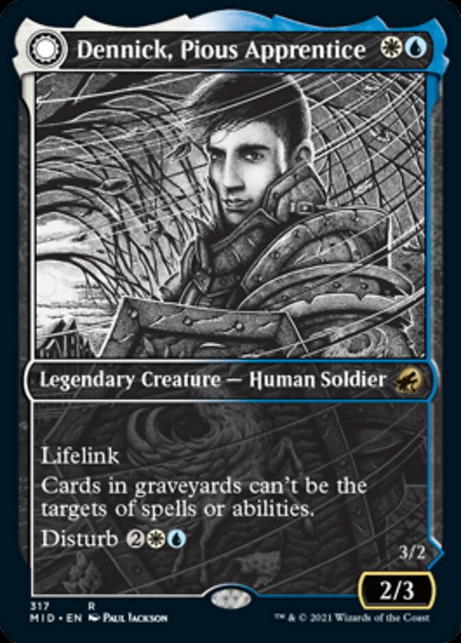 Dennick, Pious Apprentice // Dennick, Pious Apparition (Showcase Eternal Night) [Innistrad: Midnight Hunt] | Gear Gaming Fayetteville