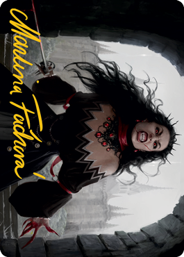 Voldaren Stinger Art Card (Gold-Stamped Signature) [Innistrad: Midnight Hunt Art Series] | Gear Gaming Fayetteville