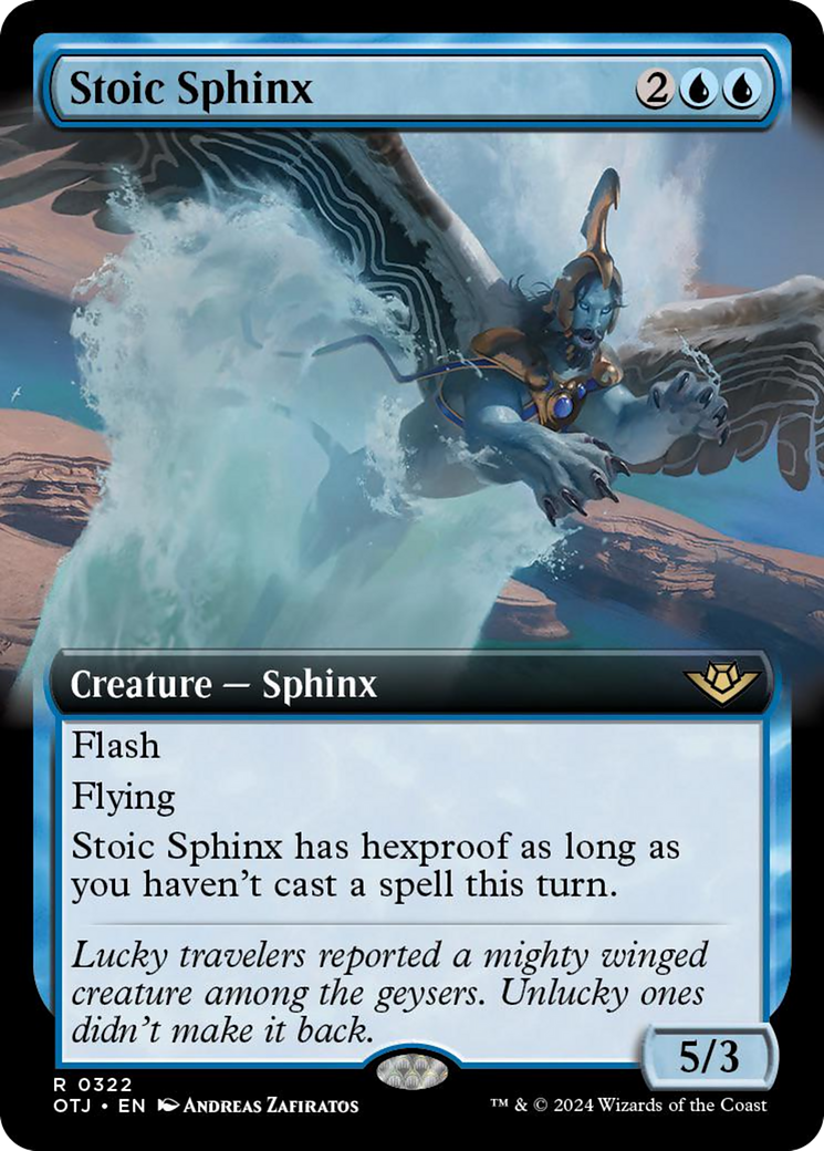 Stoic Sphinx (Extended Art) [Outlaws of Thunder Junction] | Gear Gaming Fayetteville
