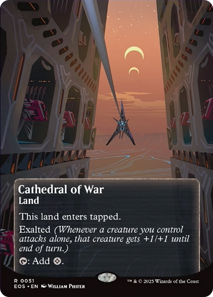 Cathedral of War (0051) (Borderless) [Edge of Eternities: Stellar Sights] | Gear Gaming Fayetteville