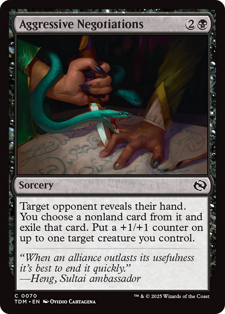 Aggressive Negotiations [Tarkir: Dragonstorm] | Gear Gaming Fayetteville