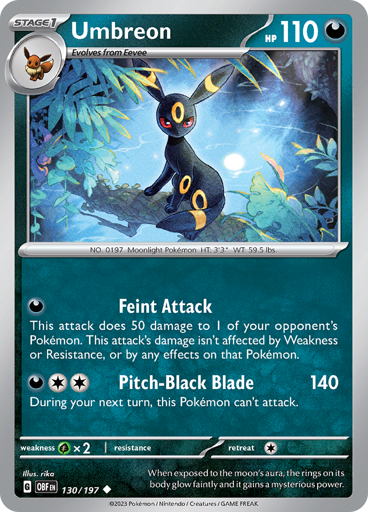 Umbreon (130/197) [Scarlet & Violet: Obsidian Flames] | Gear Gaming Fayetteville