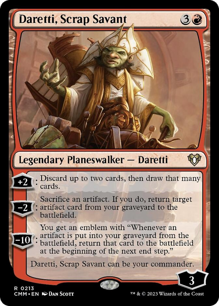 Daretti, Scrap Savant [Commander Masters] | Gear Gaming Fayetteville