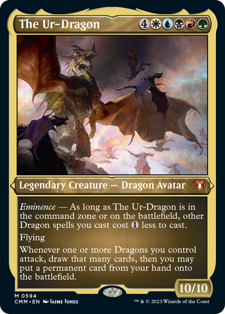 The Ur-Dragon (Foil Etched) [Commander Masters] | Gear Gaming Fayetteville