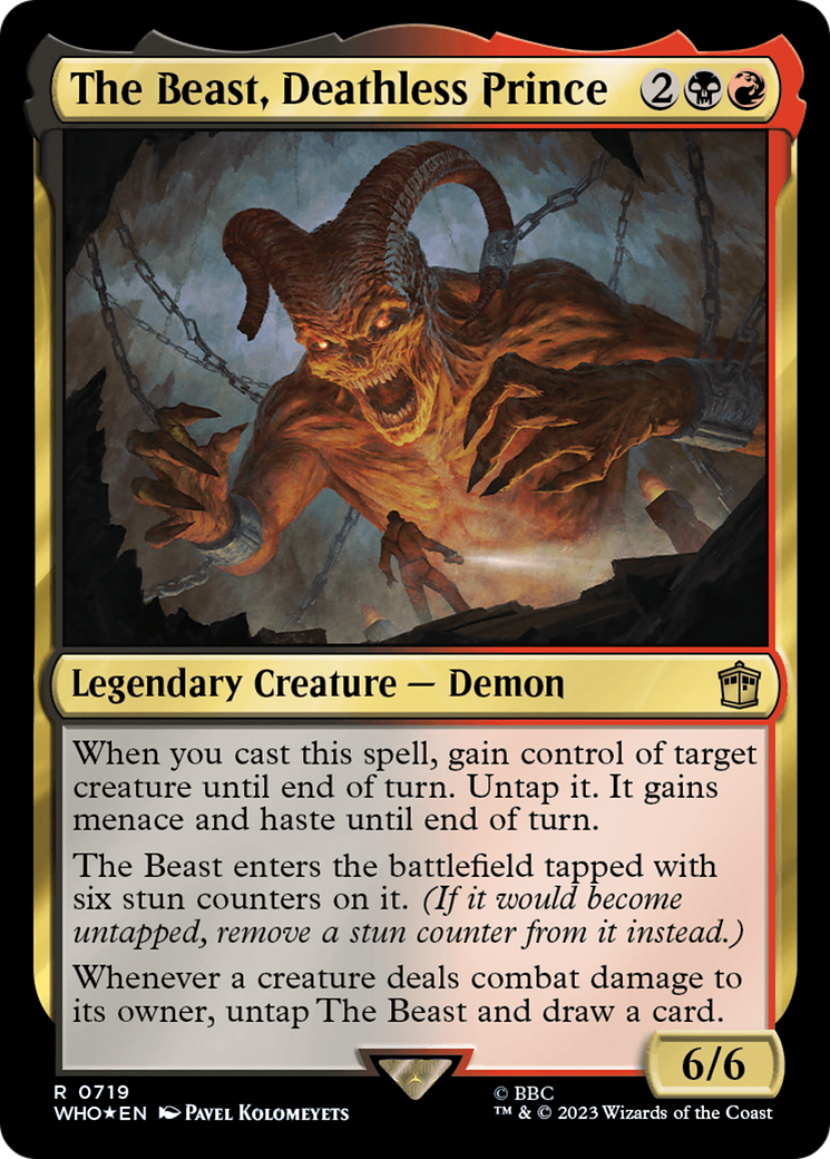 The Beast, Deathless Prince (Surge Foil) [Doctor Who] | Gear Gaming Fayetteville