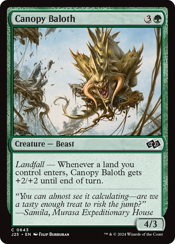 Canopy Baloth [Foundations Jumpstart] | Gear Gaming Fayetteville