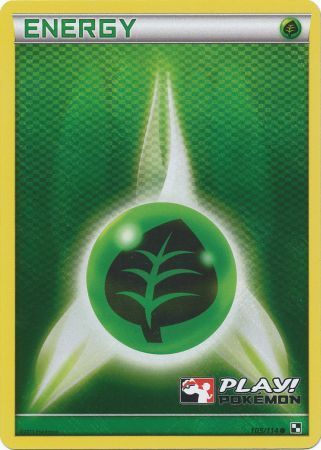 Grass Energy (105/114) (Play Pokemon Promo) [Black & White: Base Set] | Gear Gaming Fayetteville