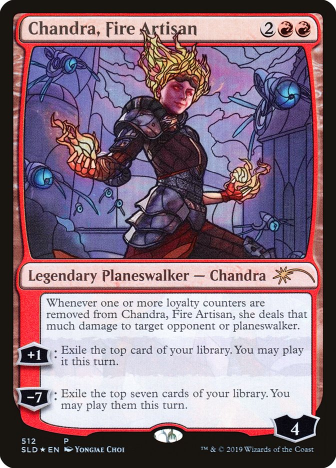 Chandra, Fire Artisan (Stained Glass) [Secret Lair Drop Promos] | Gear Gaming Fayetteville