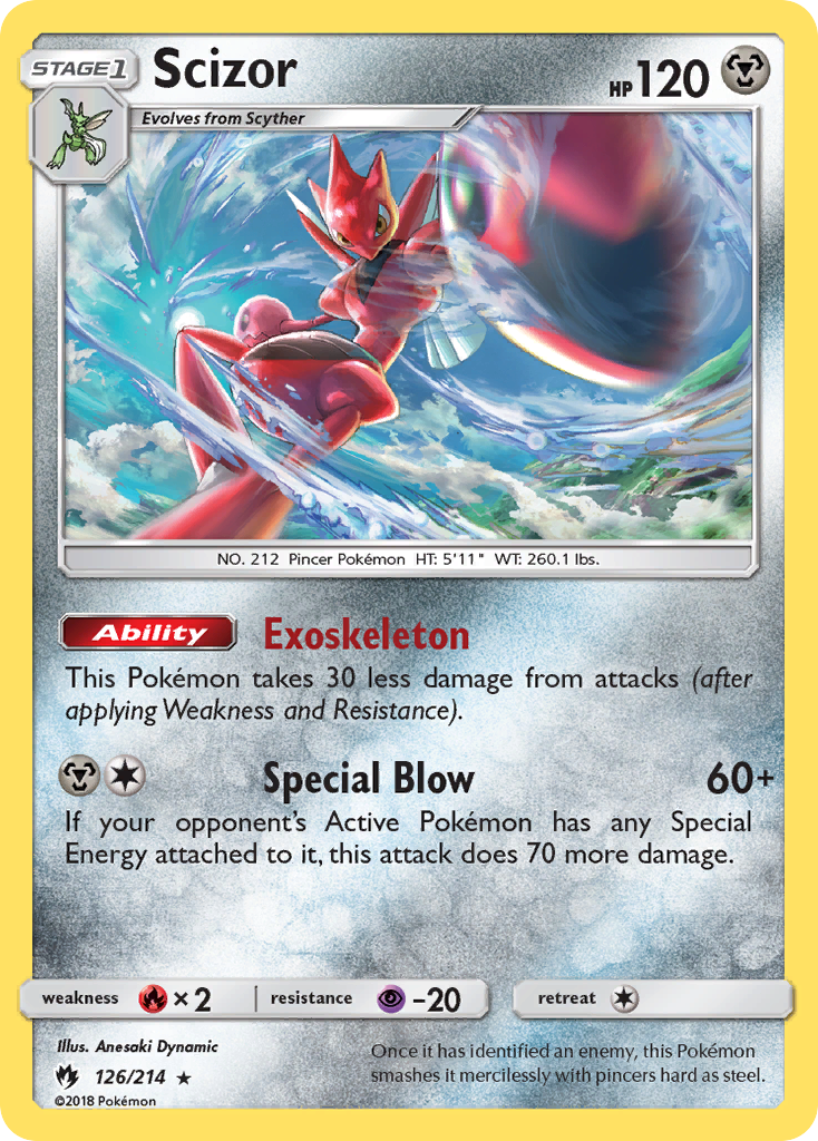 Scizor (126/214) [Sun & Moon: Lost Thunder] | Gear Gaming Fayetteville