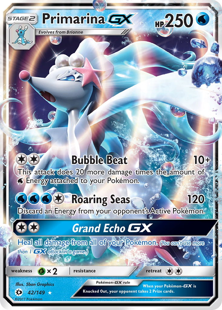 Primarina GX (42/149) [Sun & Moon: Base Set] | Gear Gaming Fayetteville