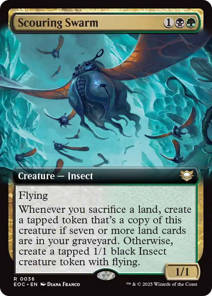 Scouring Swarm (Extended Art) [Edge of Eternities Commander] | Gear Gaming Fayetteville