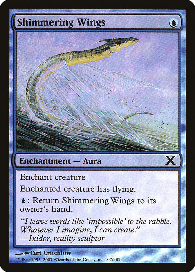 Shimmering Wings (Premium Foil) [Tenth Edition] | Gear Gaming Fayetteville