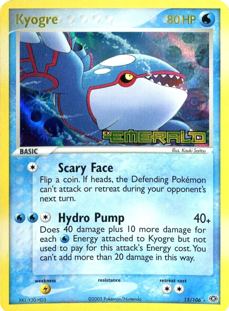 Kyogre (15/106) (Stamped) [EX: Emerald] | Gear Gaming Fayetteville