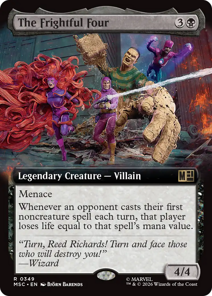 The Frightful Four (Extended Art) [Marvel Super Heroes Commander] | Gear Gaming Fayetteville