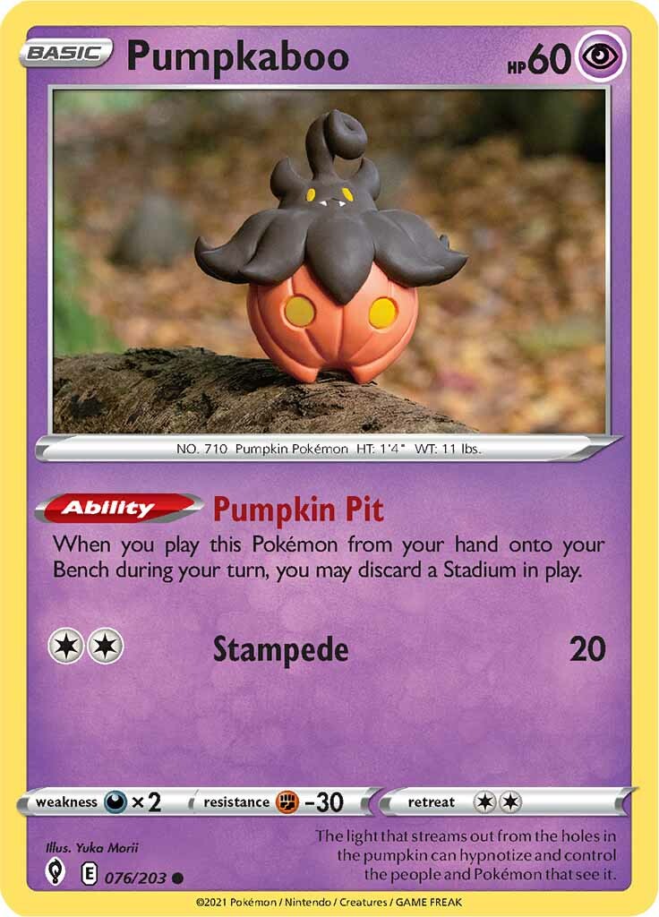 Pumpkaboo (076/203) [Sword & Shield: Evolving Skies] | Gear Gaming Fayetteville