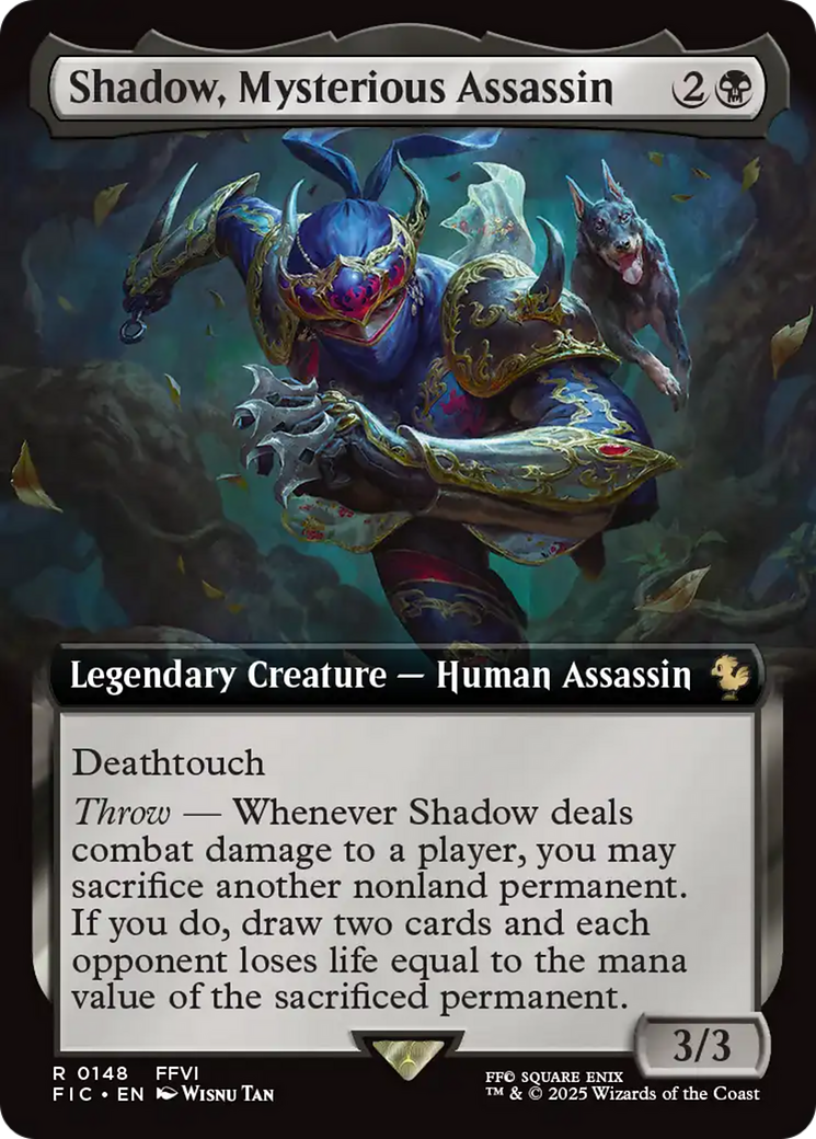 Shadow, Mysterious Assassin (Extended Art) [FINAL FANTASY Commander] | Gear Gaming Fayetteville