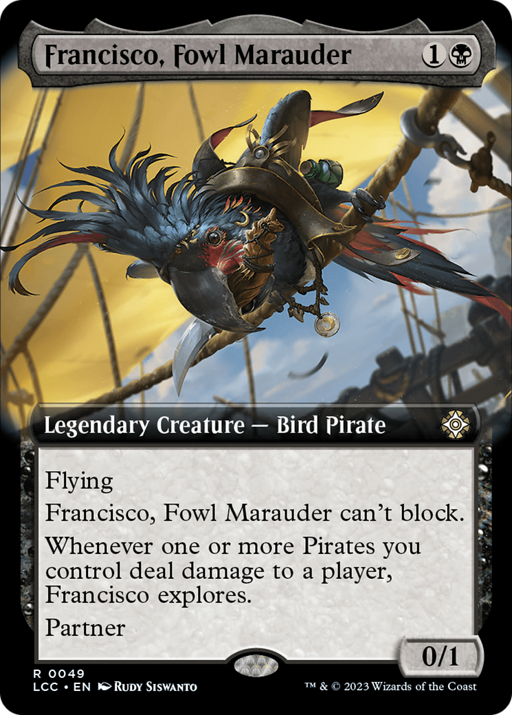 Francisco, Fowl Marauder (Extended Art) [The Lost Caverns of Ixalan Commander] | Gear Gaming Fayetteville
