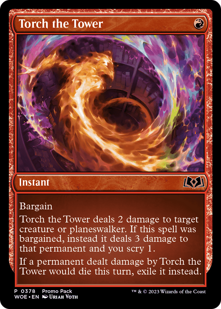 Torch the Tower (Promo Pack) [Wilds of Eldraine Promos] | Gear Gaming Fayetteville