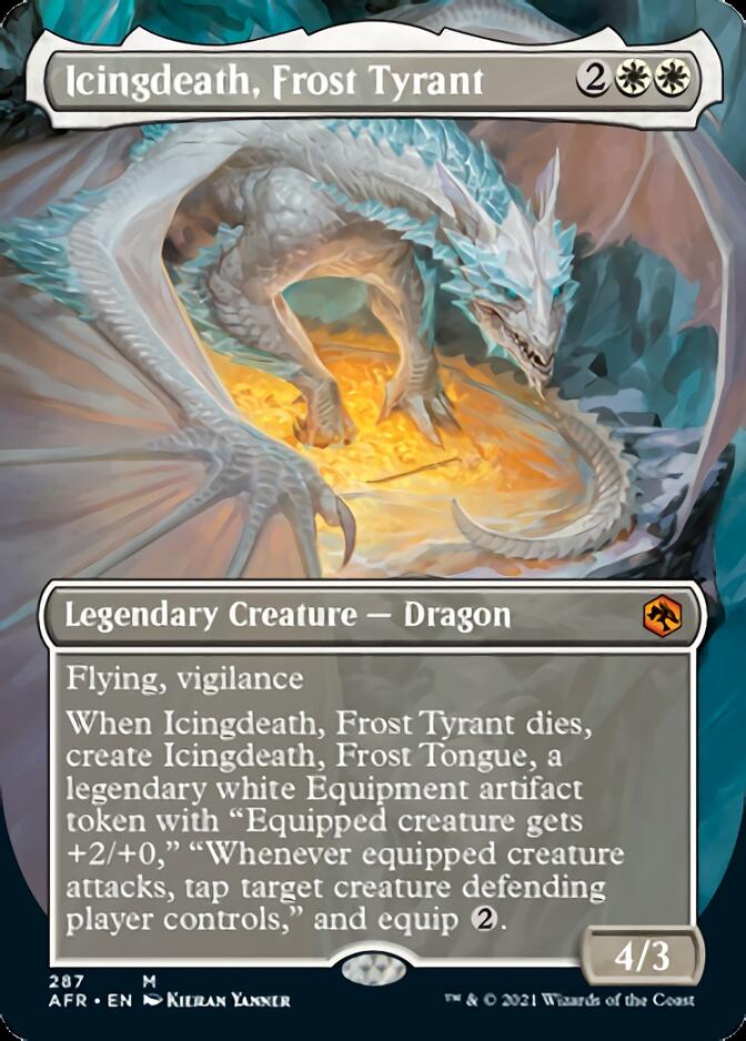 Icingdeath, Frost Tyrant (Borderless Alternate Art) [Dungeons & Dragons: Adventures in the Forgotten Realms] | Gear Gaming Fayetteville