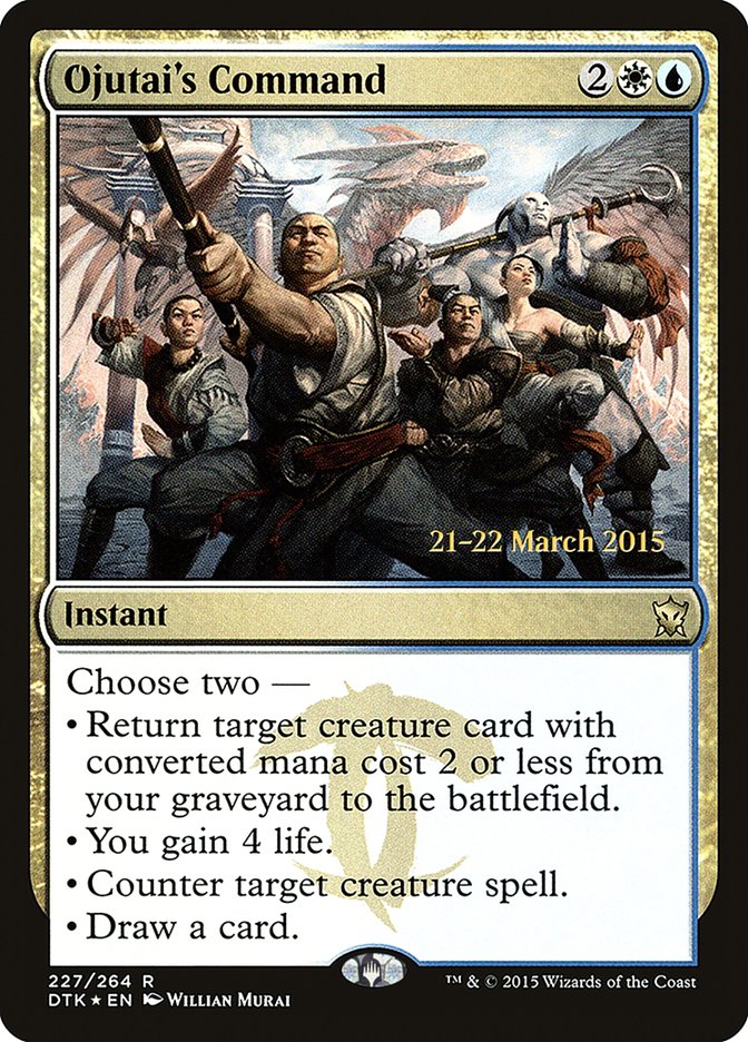Ojutai's Command [Dragons of Tarkir Prerelease Promos] | Gear Gaming Fayetteville
