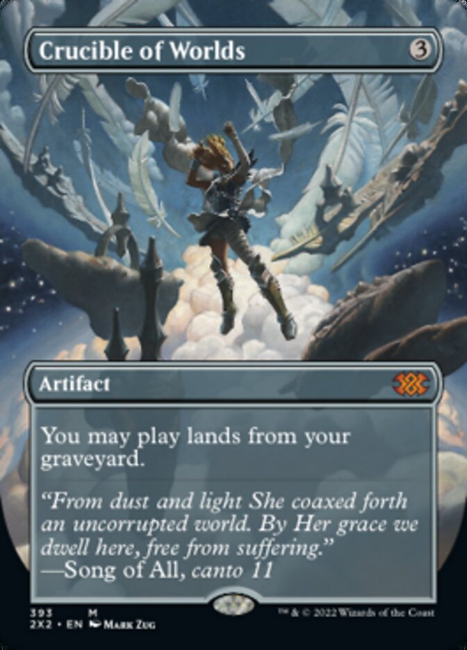 Crucible of Worlds (Borderless Alternate Art) [Double Masters 2022] | Gear Gaming Fayetteville