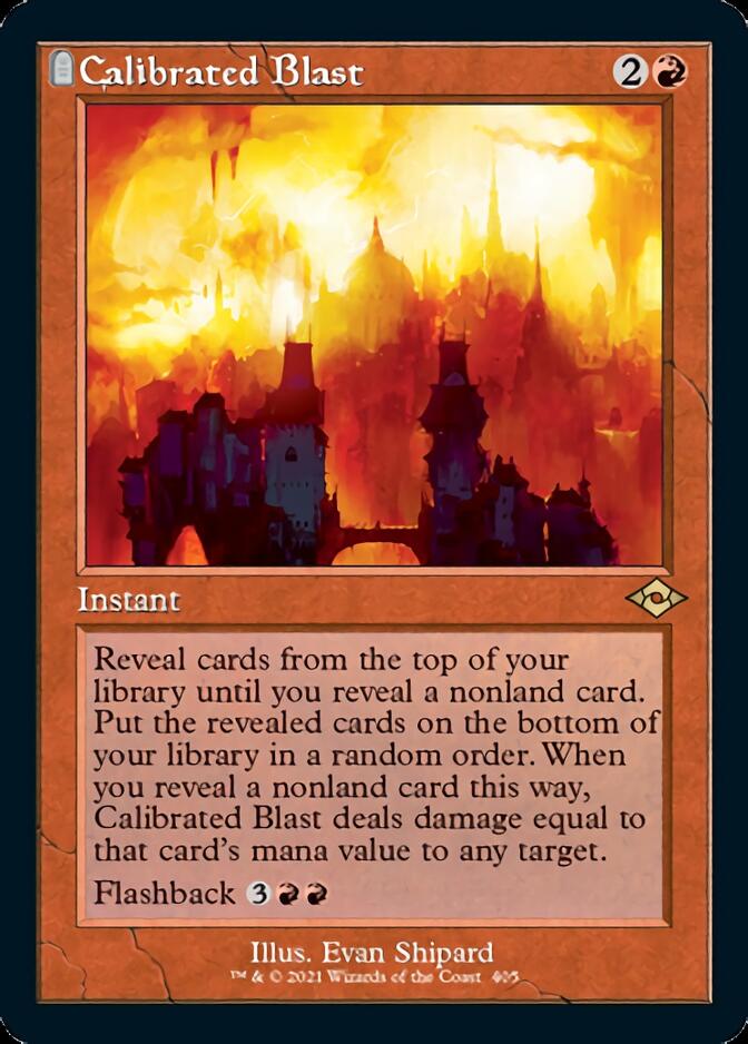 Calibrated Blast (Retro Foil Etched) [Modern Horizons 2] | Gear Gaming Fayetteville