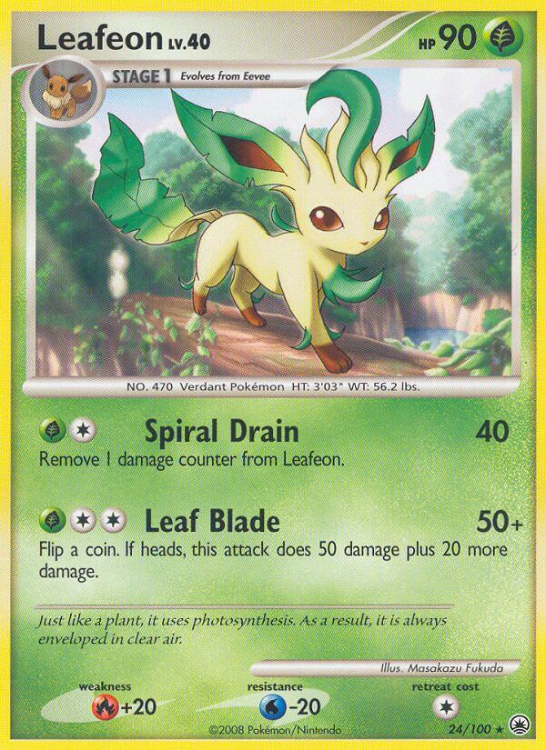 Leafeon (24/100) (Theme Deck Exclusive) [Diamond & Pearl: Majestic Dawn] | Gear Gaming Fayetteville