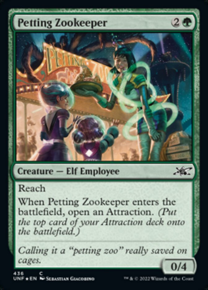 Petting Zookeeper (Galaxy Foil) [Unfinity] | Gear Gaming Fayetteville