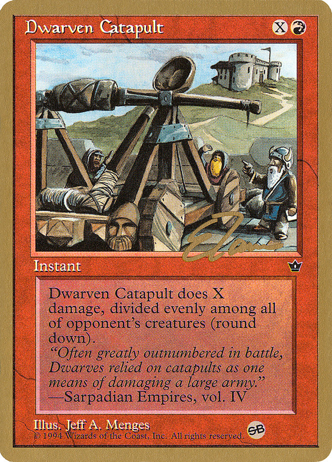 Dwarven Catapult (Eric Tam) (SB) [Pro Tour Collector Set] | Gear Gaming Fayetteville