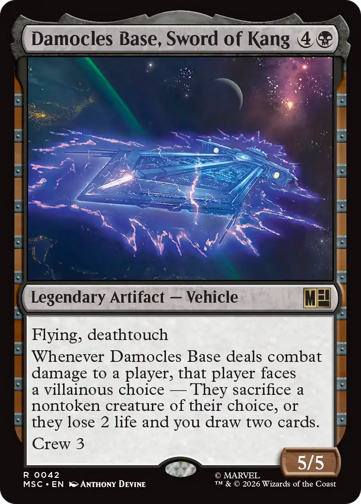Damocles Base, Sword of Kang (Surge Foil) [Marvel Super Heroes Commander] | Gear Gaming Fayetteville
