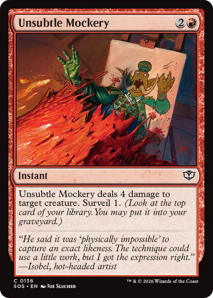 Unsubtle Mockery [Secrets of Strixhaven] | Gear Gaming Fayetteville