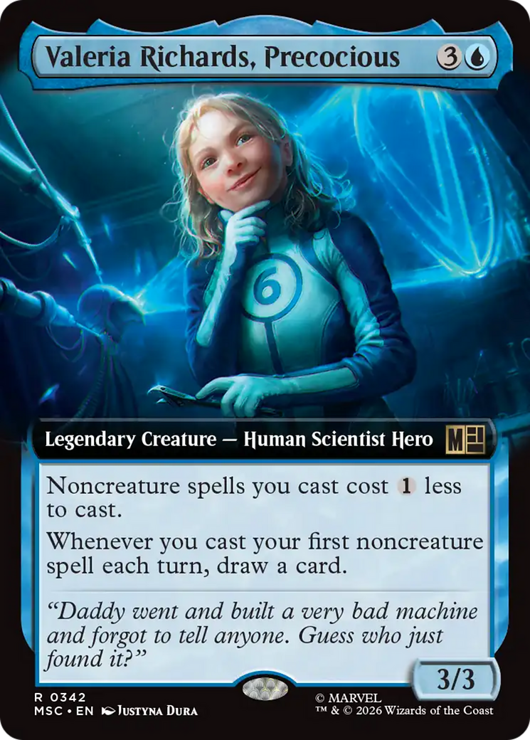 Valeria Richards, Precocious (Extended Art) [Marvel Super Heroes Commander] | Gear Gaming Fayetteville