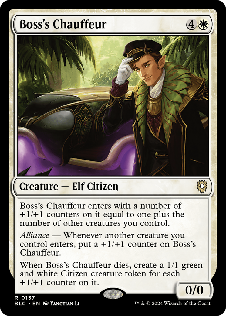 Boss's Chauffeur [Bloomburrow Commander] | Gear Gaming Fayetteville