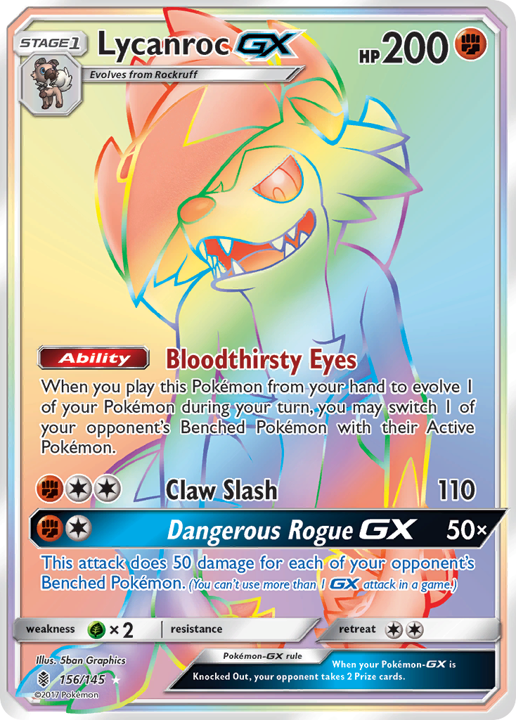 Lycanroc GX (156/145) [Sun & Moon: Guardians Rising] | Gear Gaming Fayetteville