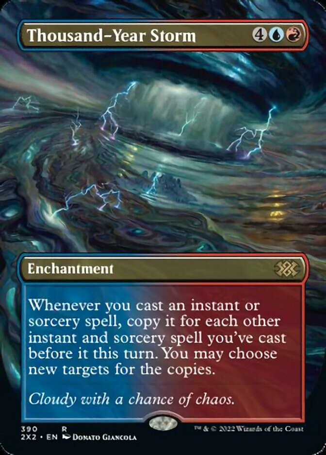 Thousand-Year Storm (Borderless Alternate Art) [Double Masters 2022] | Gear Gaming Fayetteville