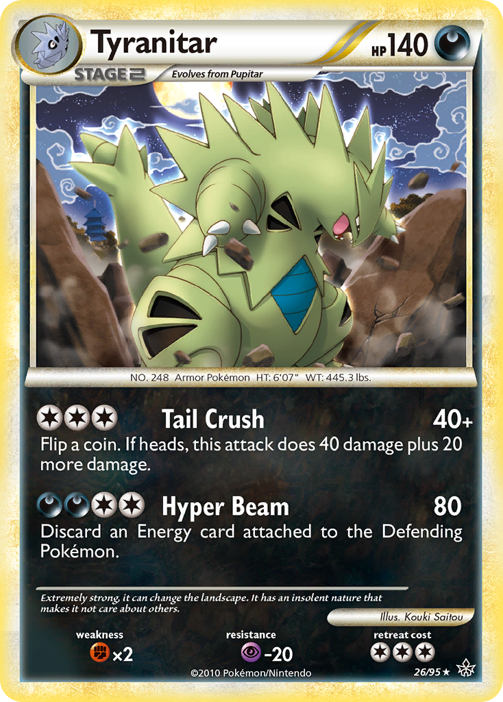 Tyranitar (26/95) [HeartGold & SoulSilver: Unleashed] | Gear Gaming Fayetteville