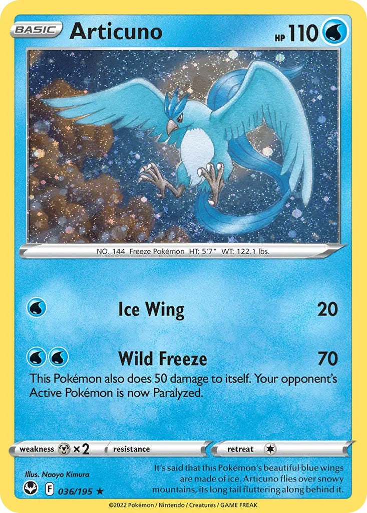 Articuno (036/195) (Cosmos Holo) [Sword & Shield: Base Set] | Gear Gaming Fayetteville