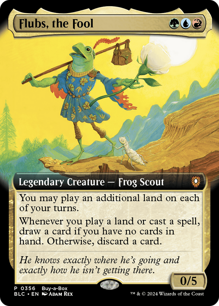 Flubs, the Fool (Buy-A-Box) (Extended Art) [Bloomburrow Promos] | Gear Gaming Fayetteville