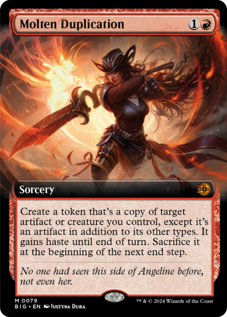 Molten Duplication (Extended Art) [Outlaws of Thunder Junction: The Big Score] | Gear Gaming Fayetteville