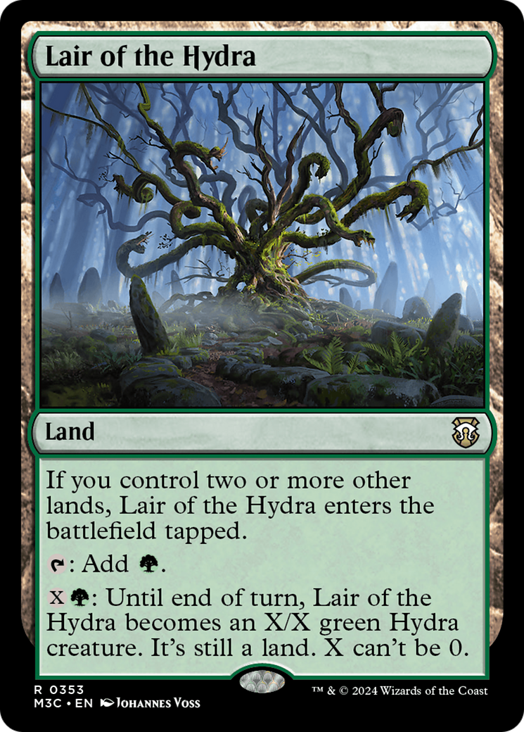 Lair of the Hydra (Ripple Foil) [Modern Horizons 3 Commander] | Gear Gaming Fayetteville