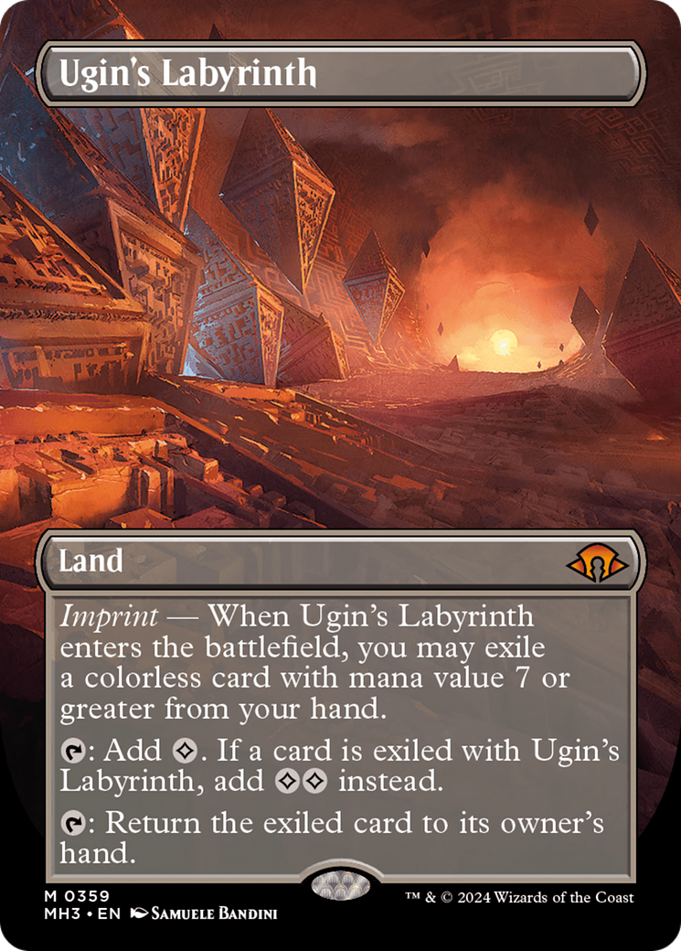 Ugin's Labyrinth (Borderless) [Modern Horizons 3] | Gear Gaming Fayetteville