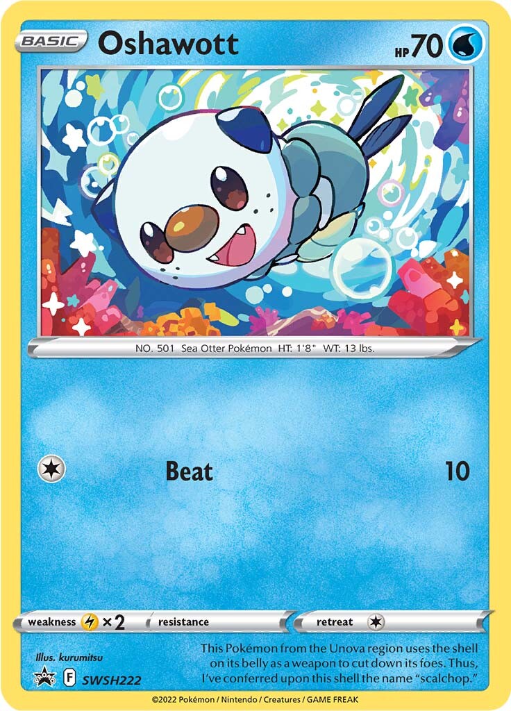 Oshawott (SWSH222) [Sword & Shield: Black Star Promos] | Gear Gaming Fayetteville